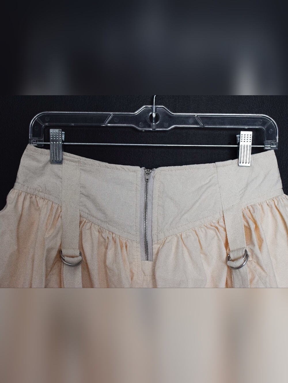 Urban Outfitters Myra Drop Waist Bubble Hem Mini Skirt Pink Sz S Indie Festival - Picture 5 of 10